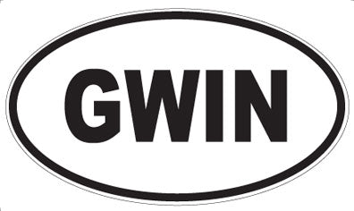 GWIN - Oval Magnet