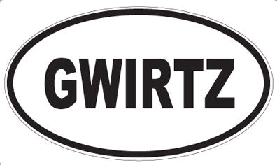 GWIRTZ - Oval Magnet