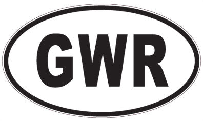GWR - 3 Letter Initials Oval Magnet