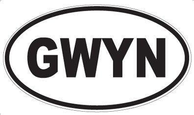 GWYN - Oval Sticker