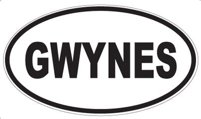 GWYNES - Oval Sticker