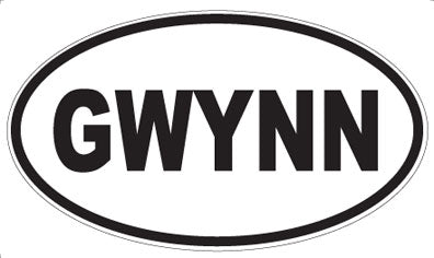 GWYNN - Oval Magnet