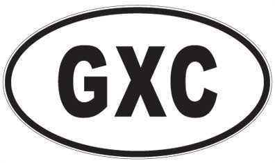GXC - 3 Letter Initials Oval Magnet
