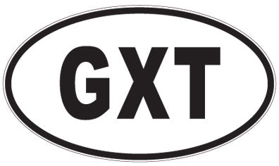 GXT - 3 Letter Initials Oval Sticker