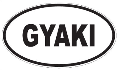 GYAKI - Oval Sticker