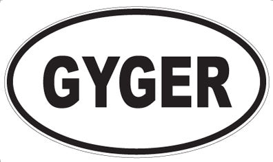GYGER - Oval Sticker