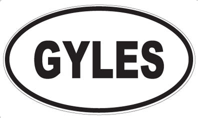 GYLES - Oval Sticker