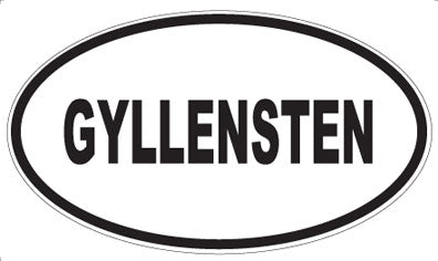 GYLLENSTEN - Oval Sticker