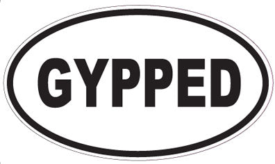 GYPPED - Oval Sticker
