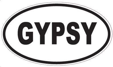 GYPSY - Oval Sticker