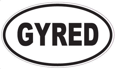 GYRED - Oval Sticker