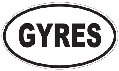 GYRES - Oval Sticker