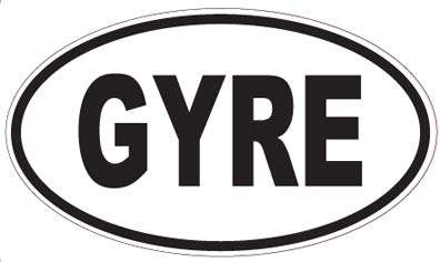GYRE - Oval Sticker