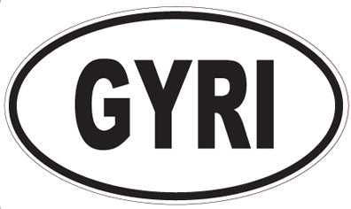 GYRI - Oval Sticker