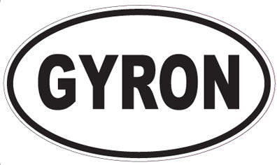 GYRON - Oval Sticker