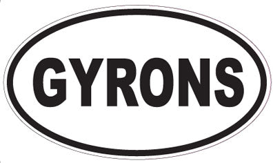 GYRONS - Oval Sticker
