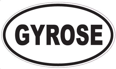 GYROSE - Oval Sticker