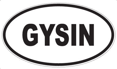GYSIN - Oval Magnet