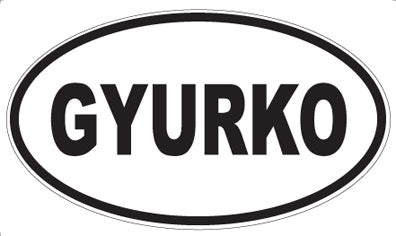 GYURKO - Oval Sticker
