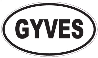 GYVES - Oval Sticker