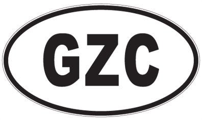 GZC - 3 Letter Initials Oval Magnet