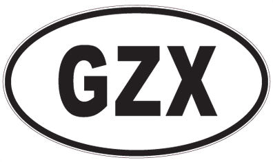 GZX - 3 Letter Initials Oval Magnet