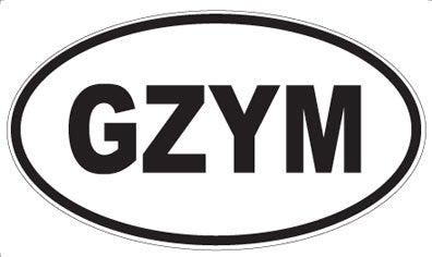 GZYM - Oval Sticker