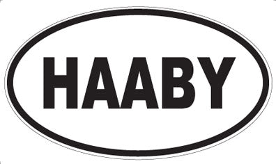 HAABY - Oval Magnet