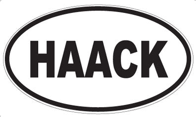 HAACK - Oval Sticker