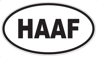 HAAF - Oval Sticker