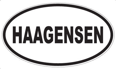 HAAGENSEN - Oval Magnet