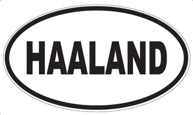 HAALAND - Oval Magnet