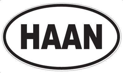 HAAN - Oval Sticker
