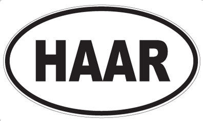 HAAR - Oval Sticker