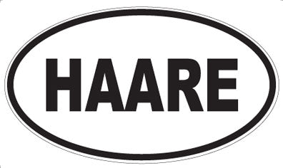 HAARE - Oval Magnet
