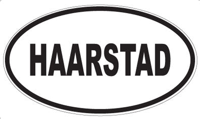 HAARSTAD - Oval Sticker
