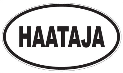 HAATAJA - Oval Sticker