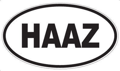 HAAZ - Oval Sticker