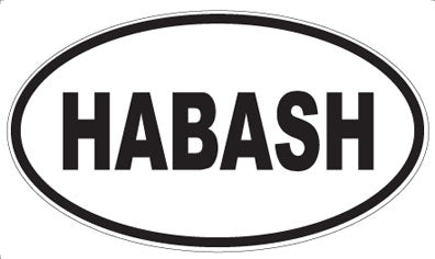 HABASH - Oval Sticker