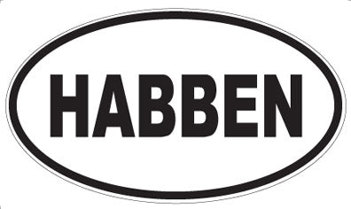 HABBEN - Oval Magnet