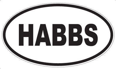 HABBS - Oval Magnet