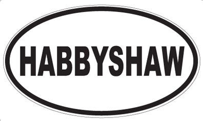 HABBYSHAW - Oval Sticker