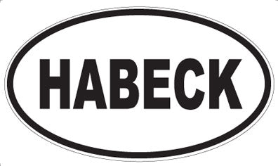 HABECK - Oval Magnet