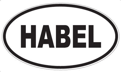 HABEL - Oval Sticker