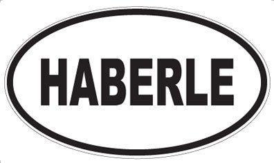 HABERLE - Oval Sticker