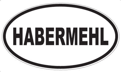 HABERMEHL - Oval Sticker