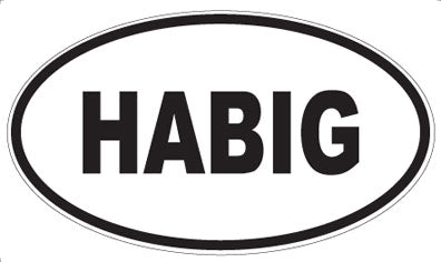 HABIG - Oval Sticker