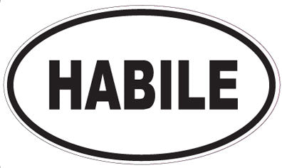HABILE - Oval Sticker