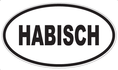 HABISCH - Oval Sticker