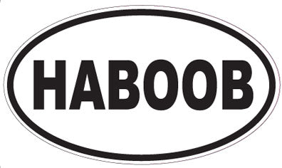 HABOOB - Oval Sticker